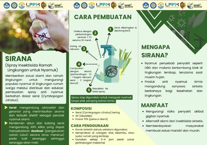 Leaflet describing the SIRANA product (Photo: Source Documentation)