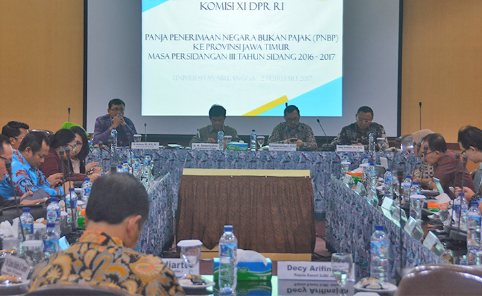 Suasana Kunjungan Kerja Komisi XI DPR RI di Auala 301 Kahuripan Kampus C (Foto: UNAIR NEWS)