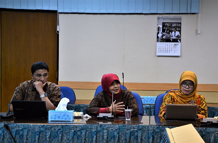 Jajaran petinggi Universitas Telkom saat berkunjung di UNAIR.