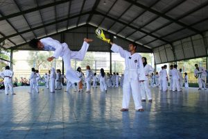 latihan gabungan atlet taekwondo