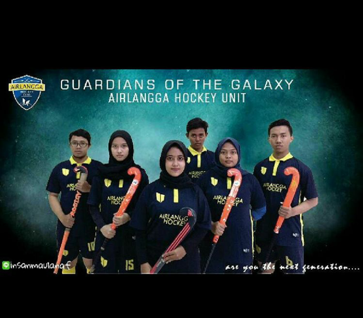 UNIT Kegiatan Mahasiswa (UKM) Hockey Universitas Airlangga diresmikan menjadi bagian UNAIR pada Ahad (4/3). (Foto: Istimewa)