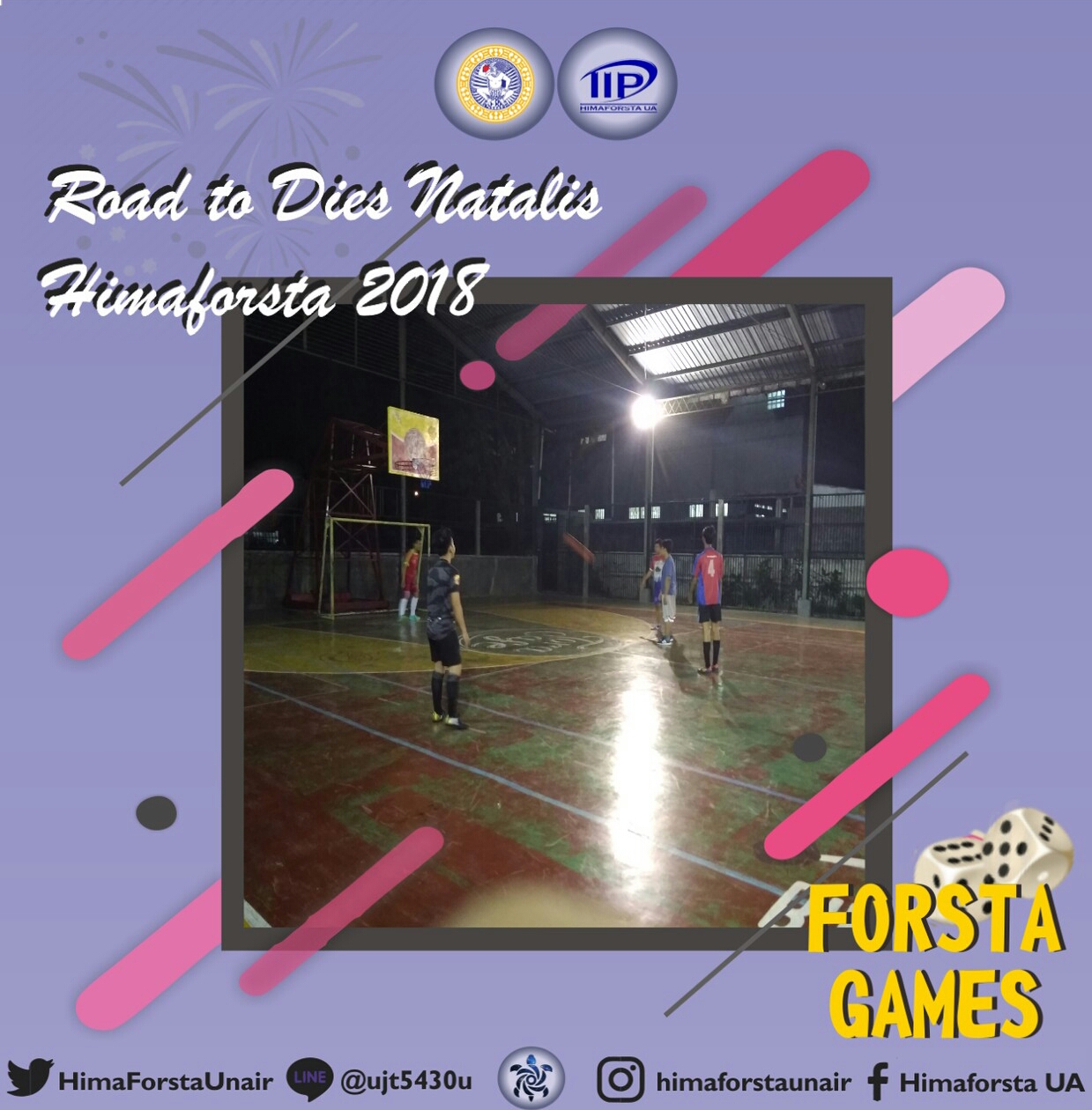 MAHASISWA IIP saat mengikuti pertandingan futsal Librarty Gane yang diadakan oleh HIMAFORSTA. (Ilustrasi: Istimewa)