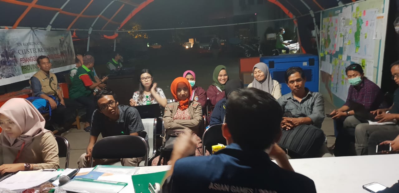 BRIEFING pada hari pertama di Dinkes Provinsi Sulawesi Tengah sebelum bertugas ke puskesmas. (Foto: Istimewa)
