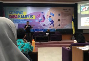 KRISTIANTO Hadisaputo saat memberikan materi mengenai big data. (Foto: Tunjung Senja)
