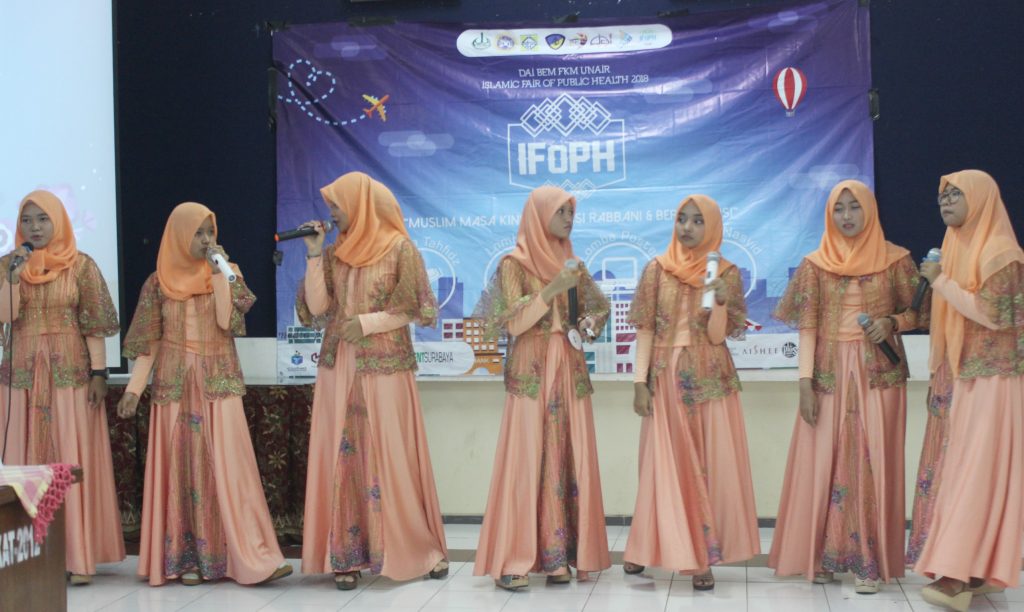 PERLOMBAAN Nasyid Acapella di Aula Soemarto FKM UNAIR. (Foto: Istimewa)