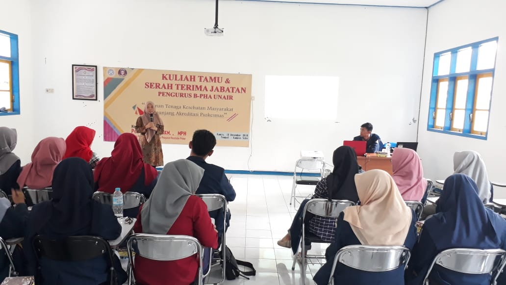 Suasana Kuliah Tamu FKM PSDKU UNAIR. (Foto: Istimewa)