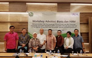 Iman Prihandono, Ph.D menjadi pembicara pada Workshop Advokasi Bisnis dan HAM di Jakarta. (Foto: Istimewa)