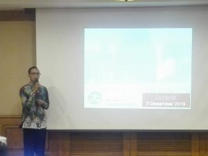 Dian Pratama saat melakukan presentasi. (Foto: Istimewa)