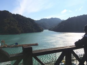 Beautiful view in Shimen Reservoir, Taoyuan City, Taiwan.