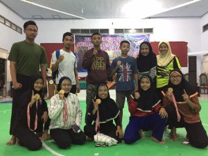 Tim UKM PSHT UNAIR Raih Tiga Kejuaraan pada ajang IAIN CUP 2019 Se-Jawa di Tulungagung. (Foto: Istimewa)