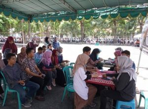 Suasana Posko Layanan Pemilu BEM KM UNAIR. (Foto: Istimewa)