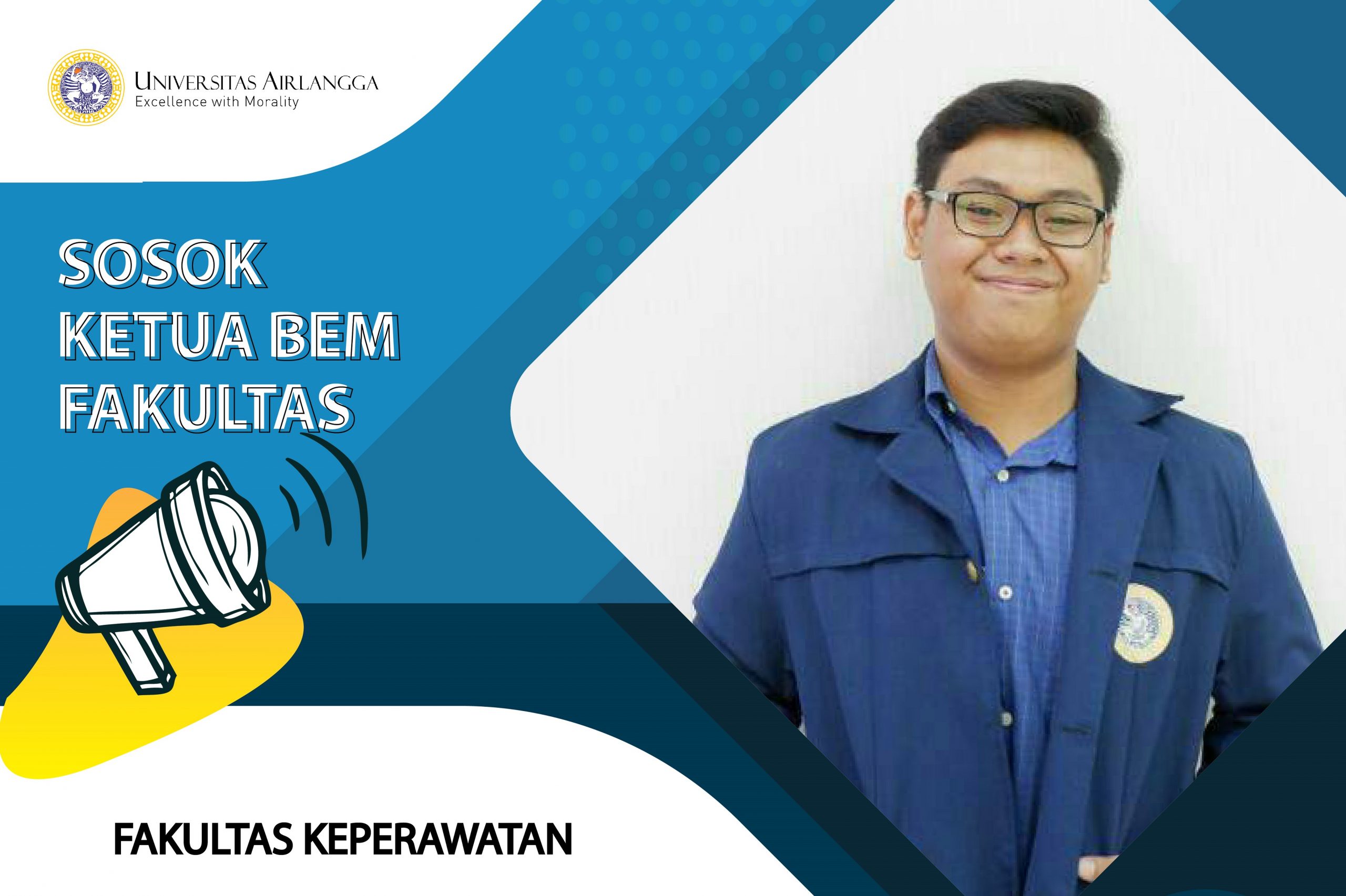ANGGA Kresna Pranata, ketua Badan Eksekutif Mahasiswa Fakultas Keperawatan (FKp) 2019. (Foto: Istimewa)
