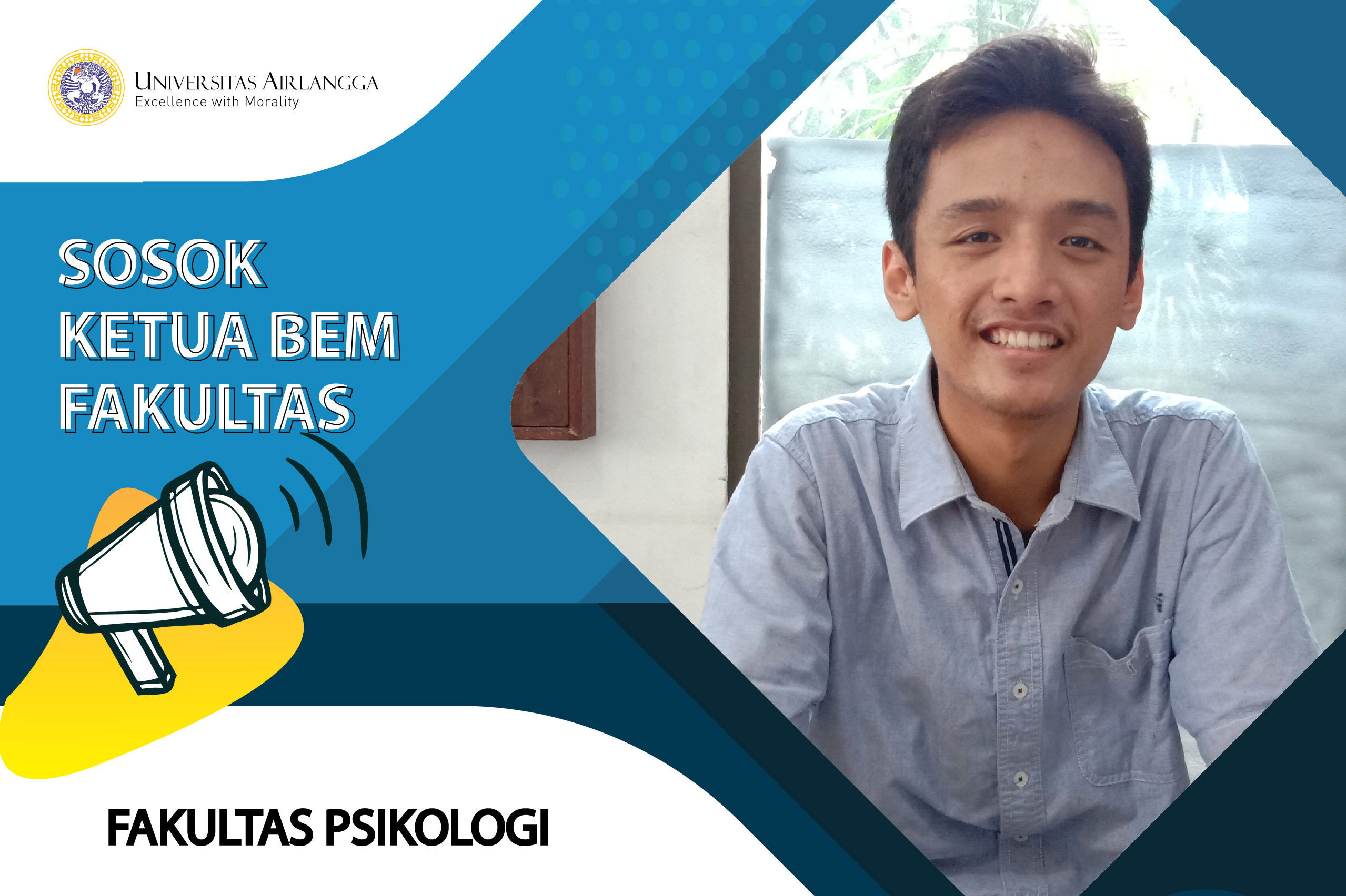 AUDI Ahmad R., Ketua BEM Fakultas Psikologi 2019. (Foto: Istimewa)