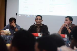 Wakil Rektor IV Junaidi Khotib, Ph.D., saat memberikan paparan pada Simulasi UTBK. (Foto: Istimewa)