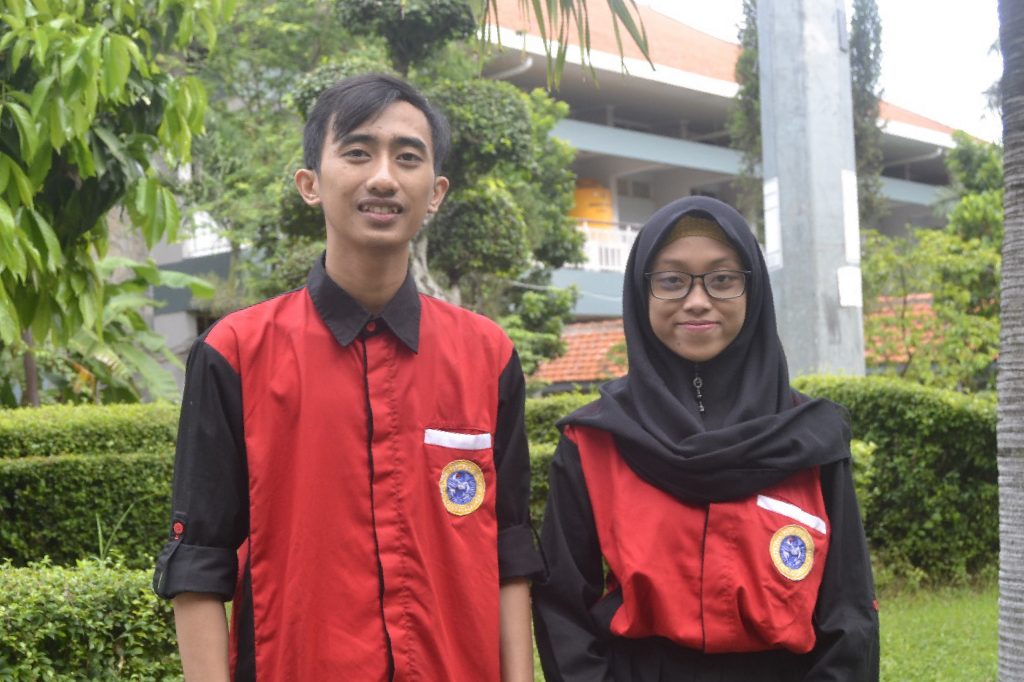 ALFAN dan Evita terpilih menjadi ketua dan wakil ketua Organisasi Bidikmisi Universitas Airlangga 2019/2020. (Foto: Ismatulloh Jihan A.)