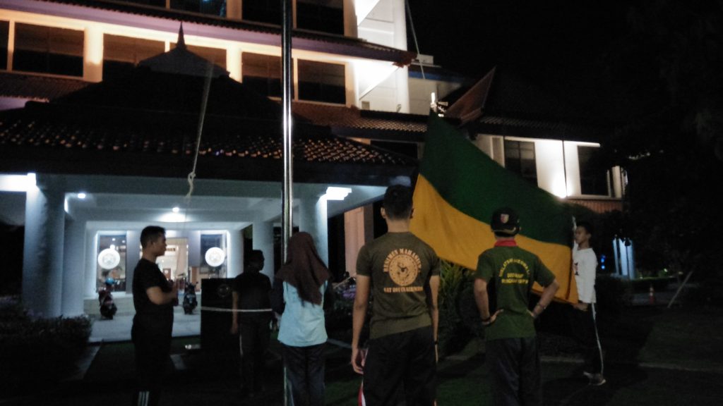 Menwa personnel conducted a training for Education Day Flag-hoisting Ceremony, May 2.