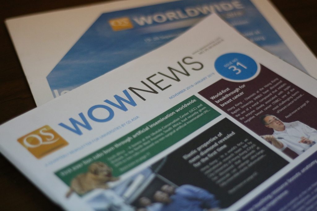Media QSWOWNEWS in printed form.