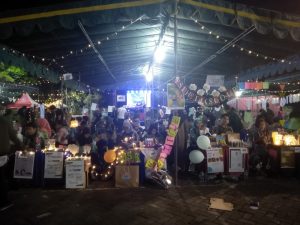 Entrepreneurship exhibition at 2019 Entrepreneur Day on Saturday, May 4, 2019 in the yard of UNAIR Campus B Master of Management.