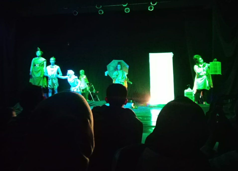 The performance of UNAIR Mata Angin theater on Saturday, May 4, 2019 at Wilawatikta College of Arts (STKW) Theater Building, Surabaya.