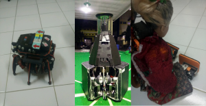 (DARI kiri ke kanan) Alegro, Amuros dan Ashuro, ketiga jenis robot yang dikembangkan tim Astrai sejak 2007 lalu. (Foto: Istimewa)