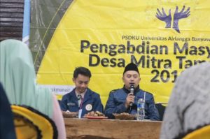 Kepada Desa Taman Sari saat memberikan sambutan. (Foto: Istimewa)
