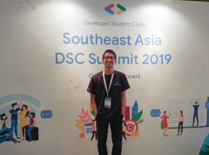 AFFANDY Fahrizain Delegasi UNAIR dalam DSC Summit 2019. (Foto: Istimewa)