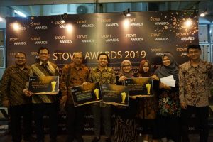 PENYAMPAIAN Outlook FKG UNAIR 2020 dalam acara Stovit Award pada Sabtu (19/10/19). (FOTO: Istimewa)