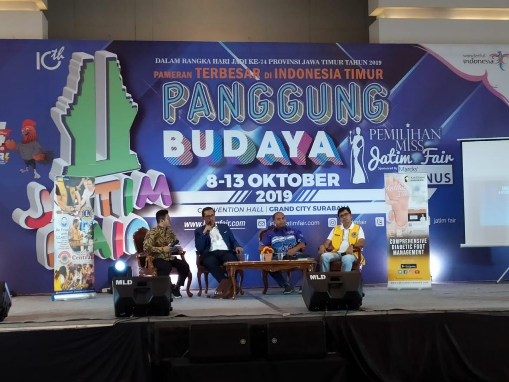Acara Talkshow “Membangun Medical Tourism, Adventure dan Remote Telemedicine Berbasis Akademik “ pada Jumat (11/10/2019) di Convention Hall Grand City Lantai 3. (Foto: Anugrah Visar Rahman)