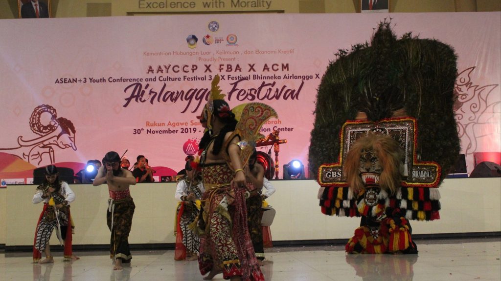 PENAMPILAN Reyog Ponorogo dalam FBA 2019. (Foto: Istimewa)