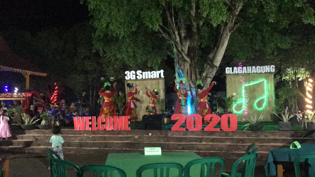 Pentas seni perayaan tahun baru di Taman Beringin Asri, Selasa (31/12/2019). (Foto: istimewa)