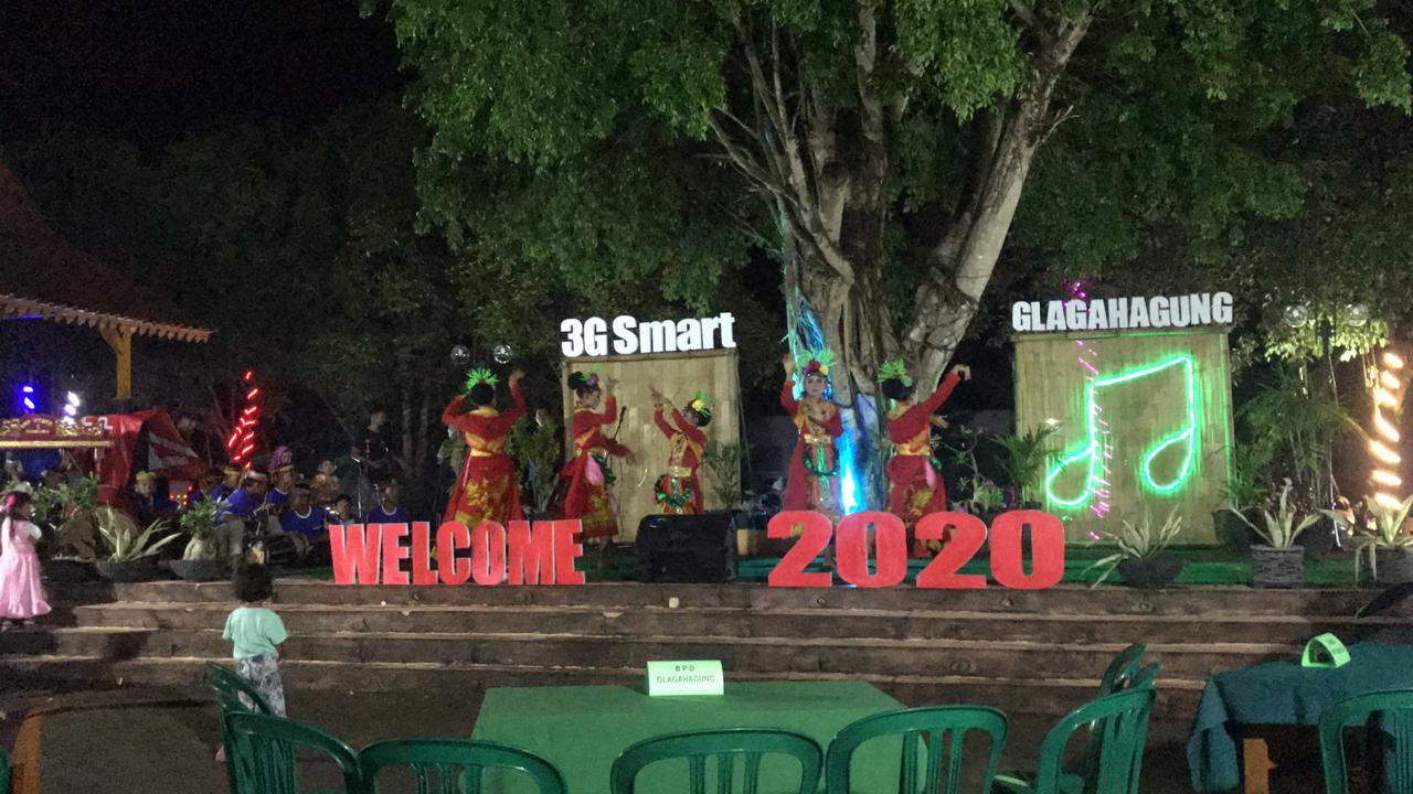 Pentas seni perayaan tahun baru di Taman Beringin Asri, Selasa (31/12/2019). (Foto: istimewa)