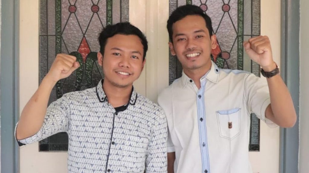 KETUA dan wakil ketua BEM FKG UNAIR, Achmad Chasina Aula (kiri) dan Alif Rakhman Effendi (kanan). (Foto: Istimewa)