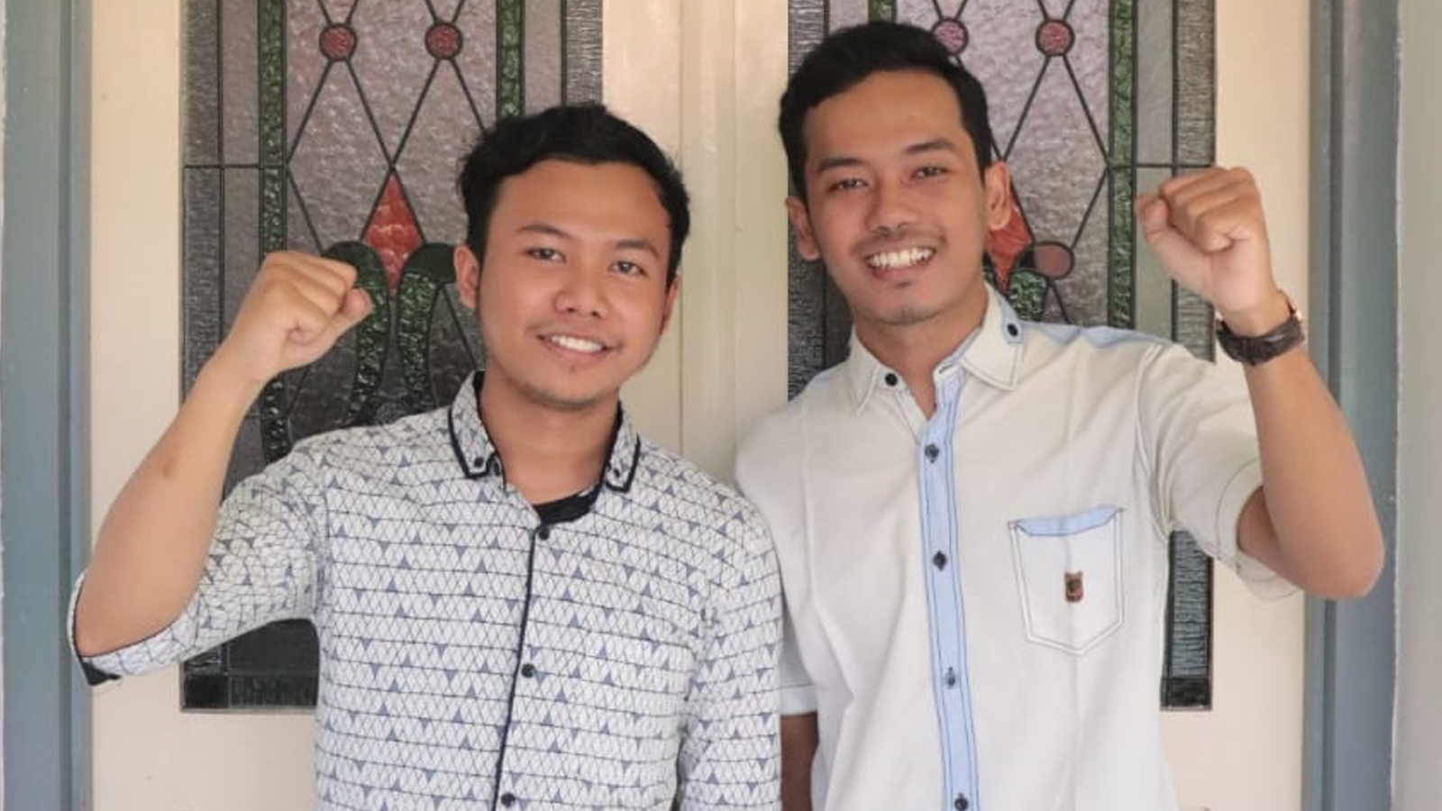 KETUA dan wakil ketua BEM FKG UNAIR, Achmad Chasina Aula (kiri) dan Alif Rakhman Effendi (kanan). (Foto: Istimewa)