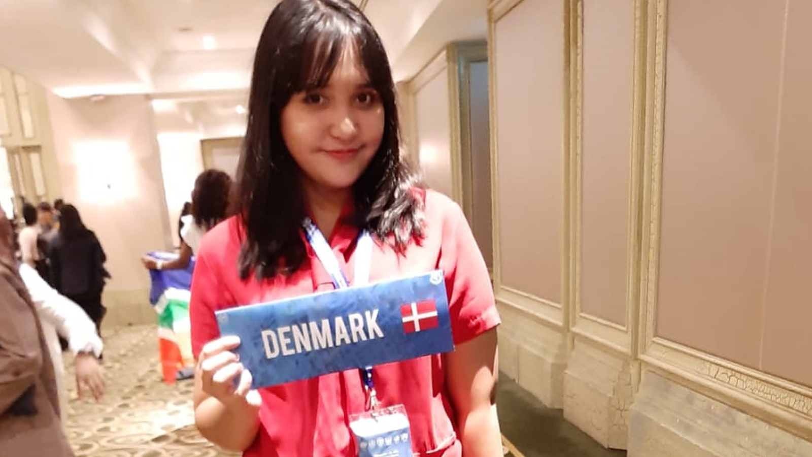 ANNISA Nadhifa Ramadhani saat mengikuti Asia Youth International Model United Nations (AYIMUN) yang diselenggarakan di Kuala Lumpur, Malaysia pada 15–18 Februari 2020. (Foto: Istimewa)