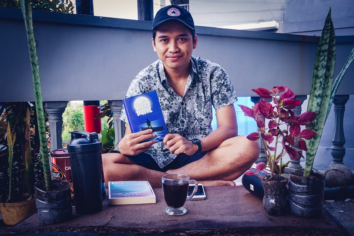 STIVIAN Afifullah Putra saat perilisan novel 2x45 Menit (Dok. Pribadi)