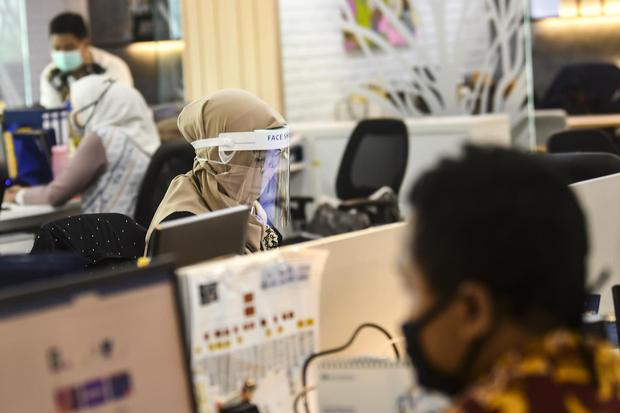 SUASANA aperkantoran selama Pandemi Covid-19. (Foto: enervon.co.id)
