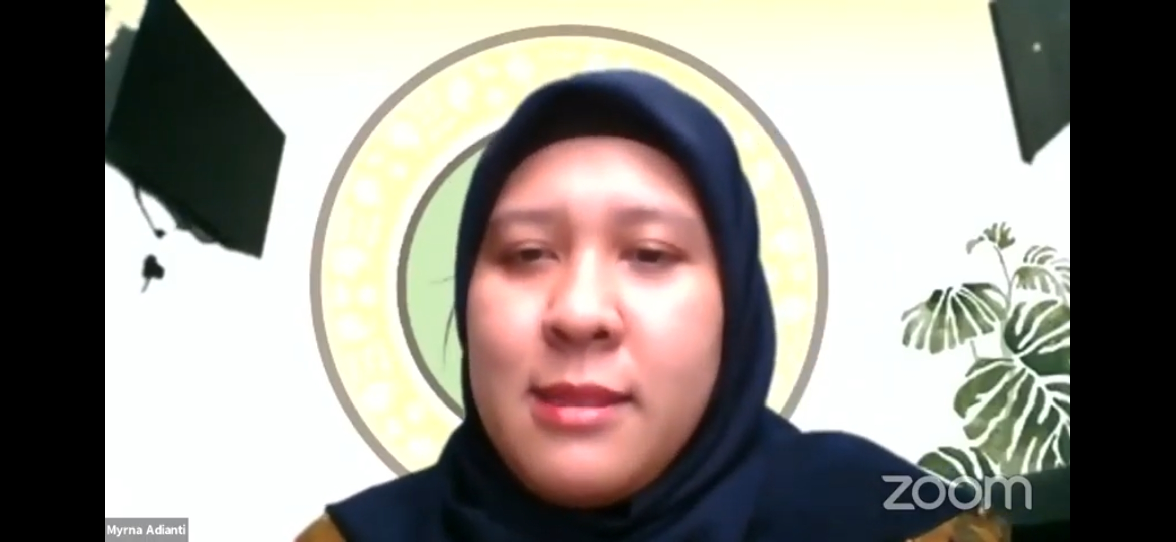 MYRNA Adianti, S.Si., M.Kes., PhD saat menjadi narasumber pada workshop BAXIE yang dilaksanakan Sabtu (24/10/2020).