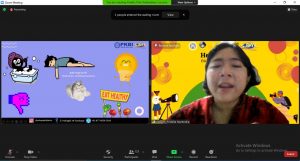 PEMAPARAN materi oleh Priskila Windy Cahyaningtyas dari SeBAYA PKBI Jawa Timur dalam kegiatan Health for All (HFA) Vol 1 melalui virtual zoom meeting. (Dok pribadi)