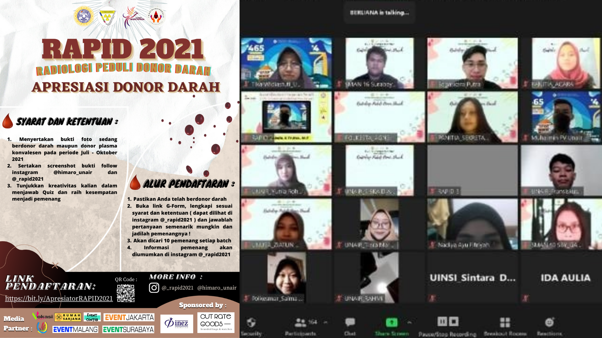 Wujud Apresiasi Kepada Para Pahlawan Donor Darah oleh HIMARO UNAIR