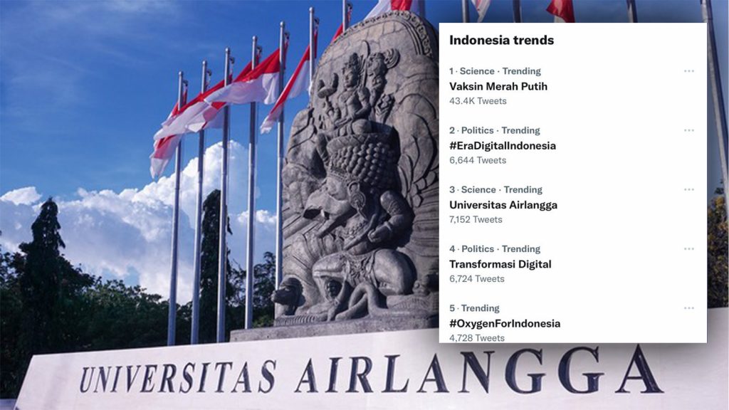 Trendingkan Vaksin Merah Putih di Twitter, BEM UNAIR Desak Dukungan Penuh Pemerintah