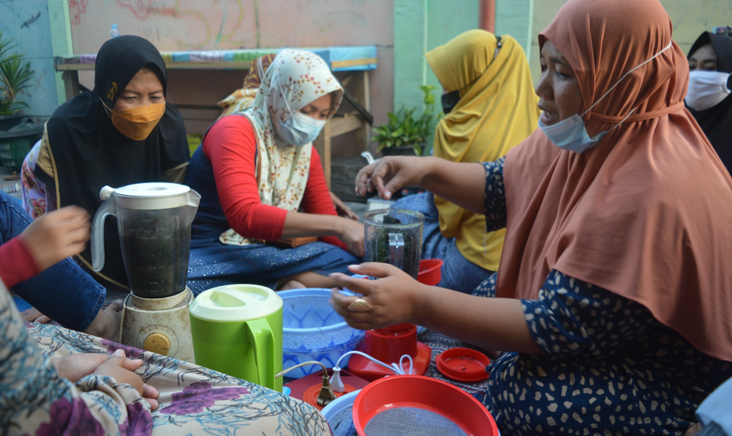 Mahasiswa Ajak Warga Membuat Micin Alami Ikan Lemuru