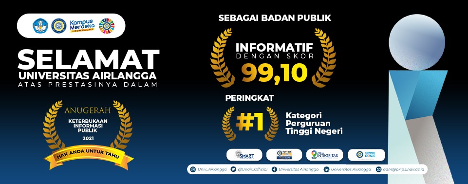 UNAIR ranked first in “Informative” Category of Public Information Openness Award