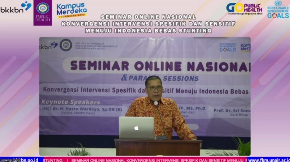 Kepala BBKN Berharap Perguruan Tinggi Dapat Berpartisipasi Dalam Mempercepat Penurunan Angka Stunting