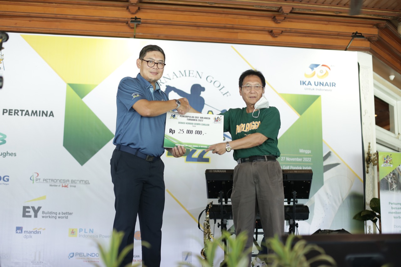 Lewat Turnamen Golf, Alumni UNAIR Himpun Dana untuk Korban Gempa Cianjur