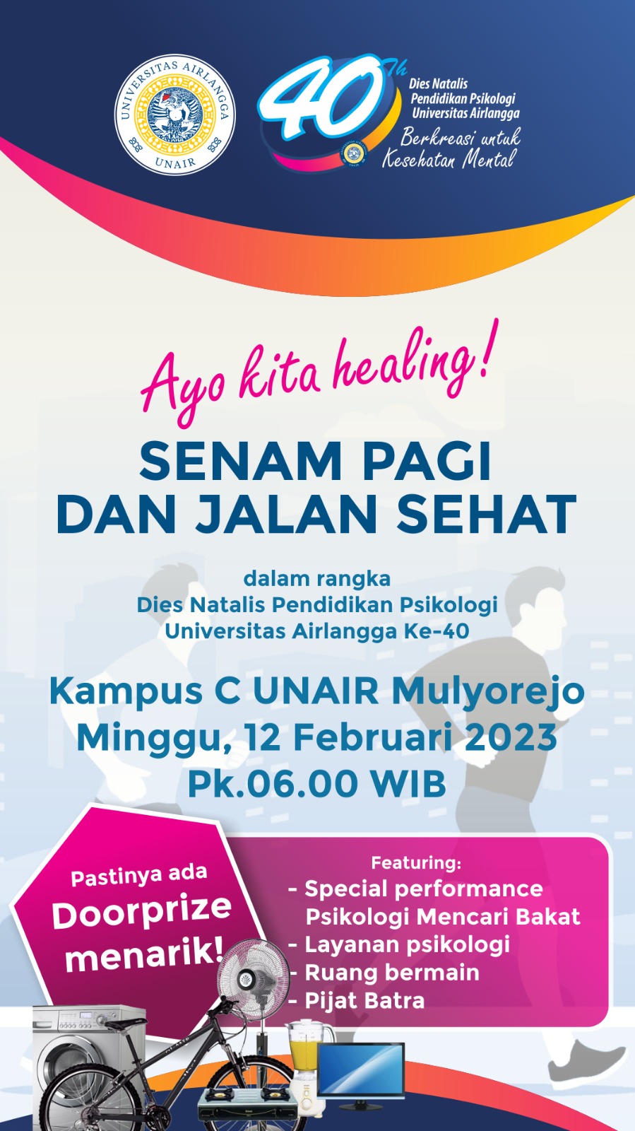 Senam Pagi Dan Jalan Sehat Universitas Airlangga Official Website