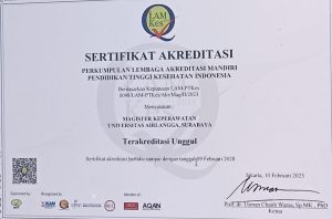 Akreditasi Unggul Fakultas Keperawatan UNAIR oleh LAM-PTKes (Sumber: Rosi)
