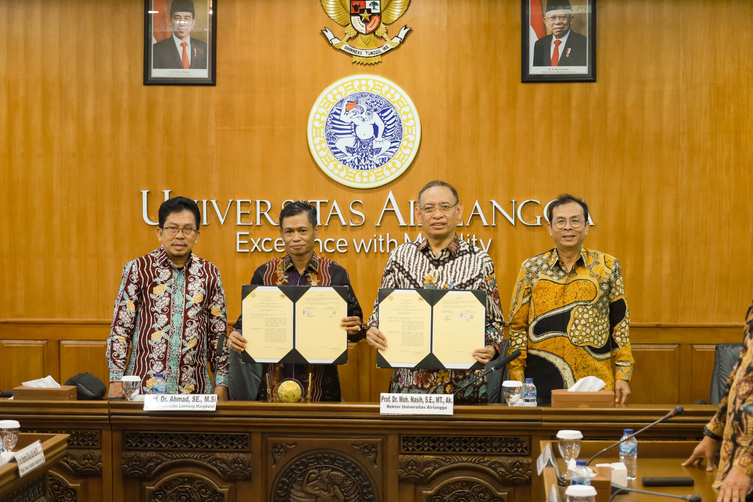 penandatanganan nota kesepahaman unair universitas airlangga dan universitas lambung mangkurat ulm