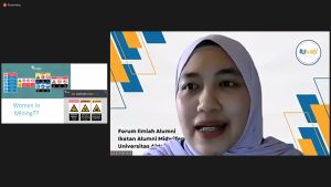 Siti Fatimah SKeb Bd MKM pada Forum Ilmiah Alumni (FIA) Kebidanan UNAIR, Minggu (23/7/2023).