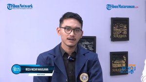 Reza Nizar Maulana saat diundang dalam talkshow Tribun Series. (Foto: Tangkapan Layar Siaran YouTube)