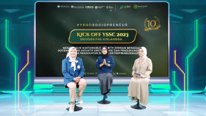 Kegiatan Kick Off Youth Sharia Sociopreneurship Competition Universitas Airlangga 2023. (Foto: Tangkapan Layar Siaran YouTube ISEF INDONESIA)